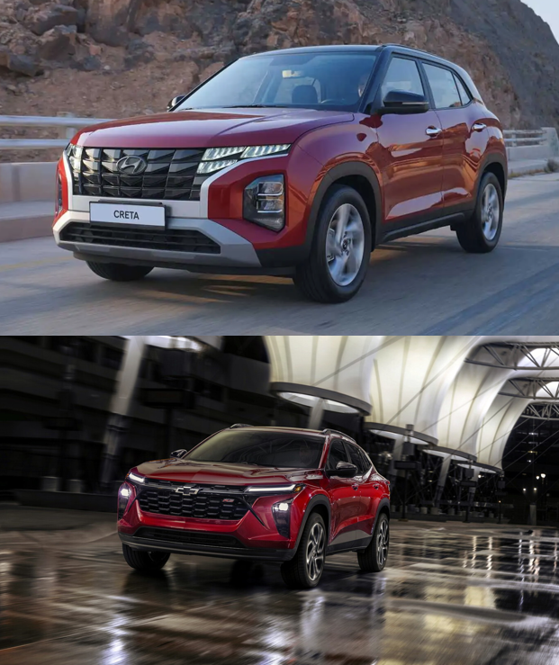 Quiero_Auto's tweet photo. La siguiente semana llega el facelift de @hyundaimotormex Creta y la nueva generación de @chevroletmexico Trax ¿Cual producto será el preferido del consumidor mexicano? https://t.co/8tZMLGkcLa