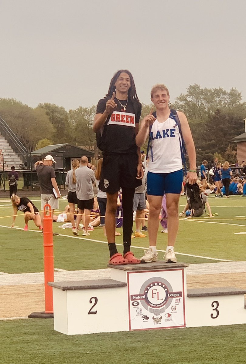 AmandaS945's tweet photo. Congratulations to cousins @DylanSnyder1818 and @Jarrett_Taylor2 on winning the Federal League in long jump and high jump, respectively. Way to go boys! https://t.co/qgcgYcwoH3