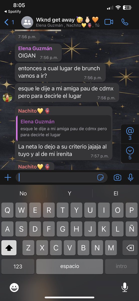 MiaThRenaldi's tweet photo. Tengo un grupo de WhatsApp con los papás y hermana de mi novio y otro con él y su hermana, ya nada más me falta tener otro con sus papás nada más 🤣💛🫶🏻 https://t.co/gvW4jy1Q0q