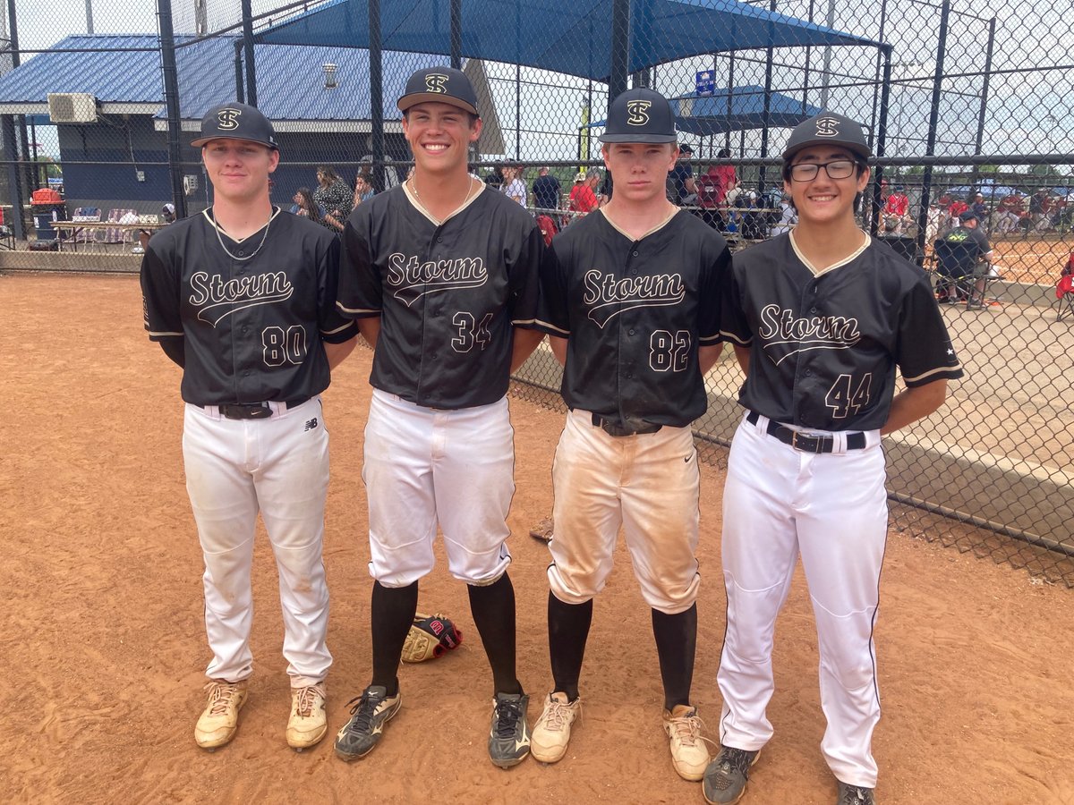 The bats were hot in their final game today! TACA Storm finished with a 15-0 game win in D1 at the National Association of Christian Athletes Tournament in East Ridge, TN. 

Notables: 
Blake Worst: 3AB, 3H, 1R, 1RBI
Ben Wedge: 4AB, 3H, 2R, 2RBI
Thomas Shay: 4AB, 3H, 2R, HR, 6RBI