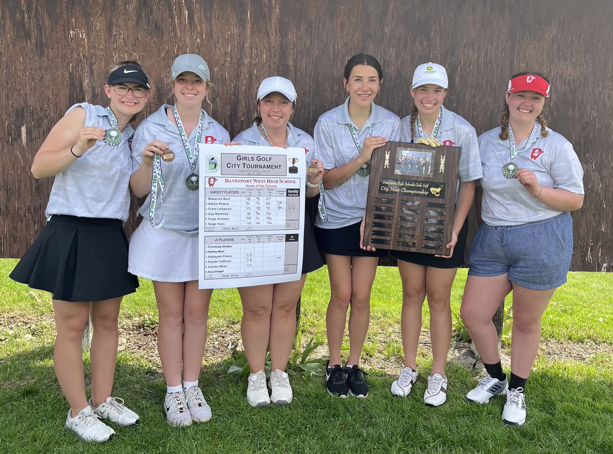 Congratulations to the varsity girls golf team.  They won the city championship today at Emies golf course.  Great job ladies!!!!