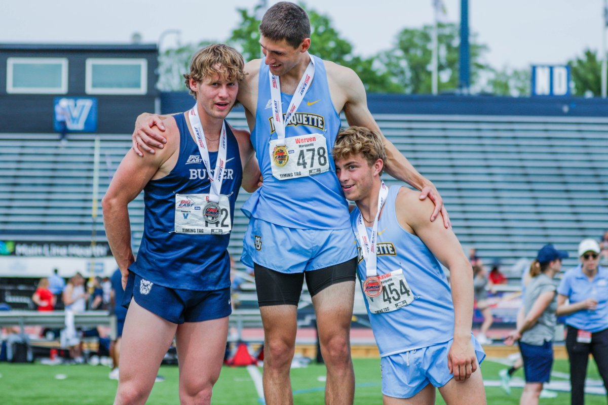 MUTFXC's tweet photo. The men finish day two of the BIG EAST Championships in third place and the women seventh. 

MU takes home three medals on day two!

RECAP⤵️
https://t.co/sjnevMWcDc https://t.co/1H174NFkjC