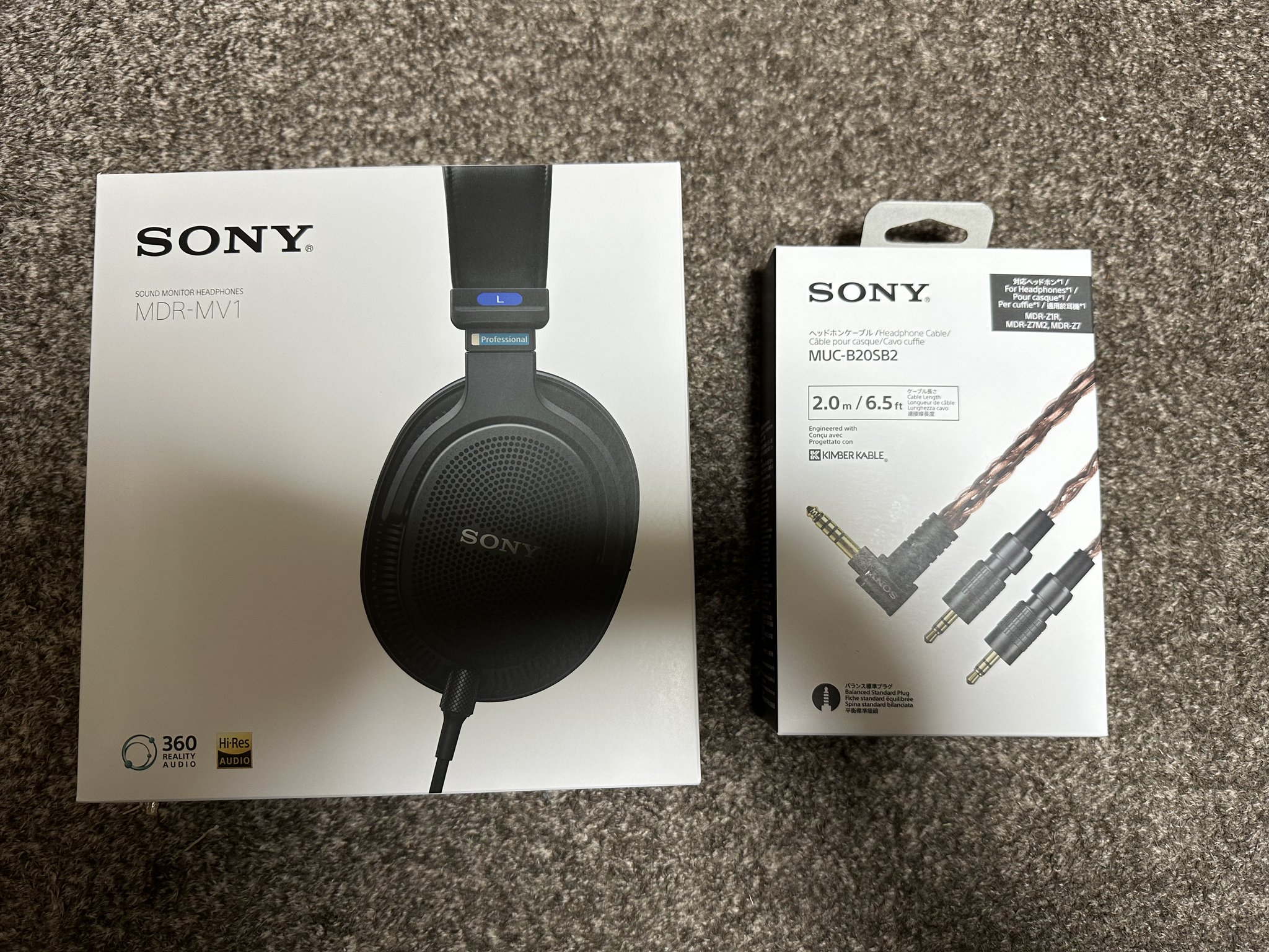 SONY MUC-B20SB2 2.0m キンバーケーブルケーブル SONY ヘッドホン