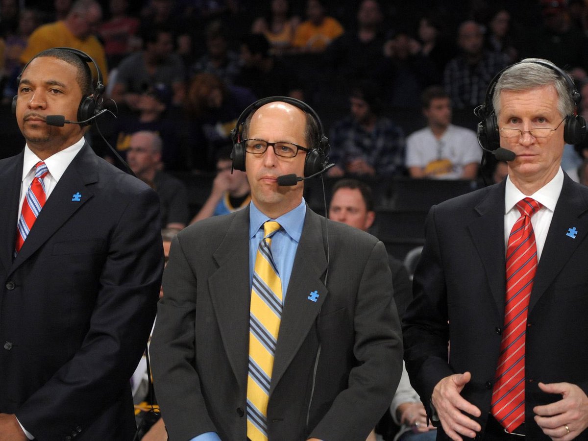 MARK JACKSON: I would never invite Mr. Bean into my home. That man is a danger to himself and others.

JEFF VAN GUNDY: When I was 8, my grandmother looked me directly in the eyes and told me the exact day I will die. I am haunted by the knowledge.

MIKE BREEN: James at the line.