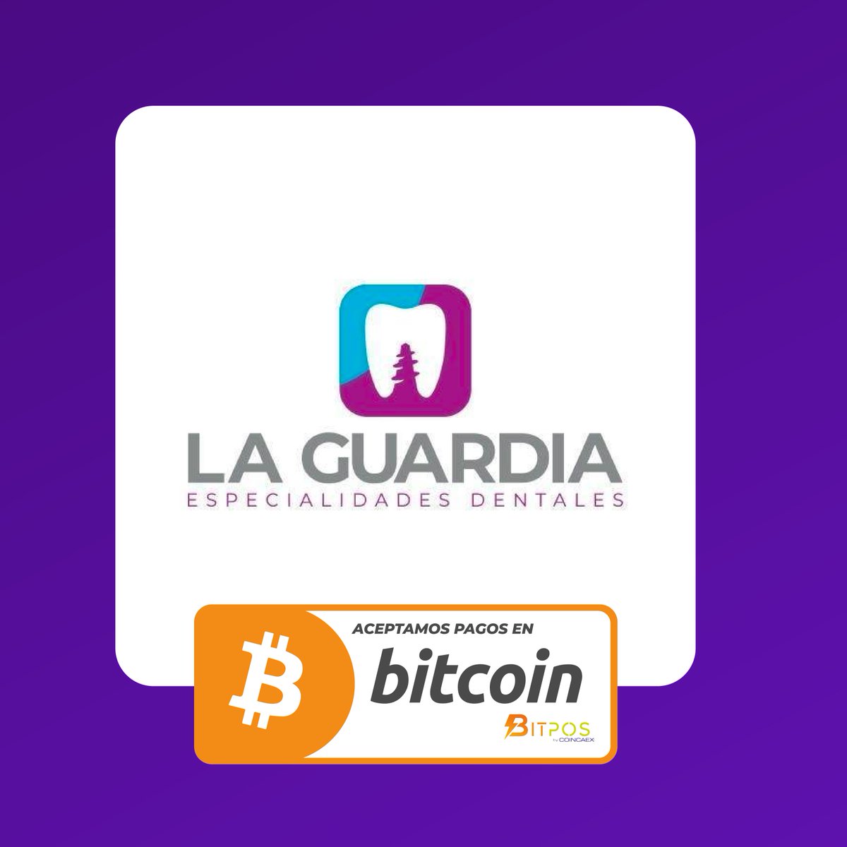 coincaex's tweet photo. Haz tu cita en La Guardia y paga con bitcoin. #bitcoin #cripto #BitPOS #coincaex https://t.co/JvczVEKtLy