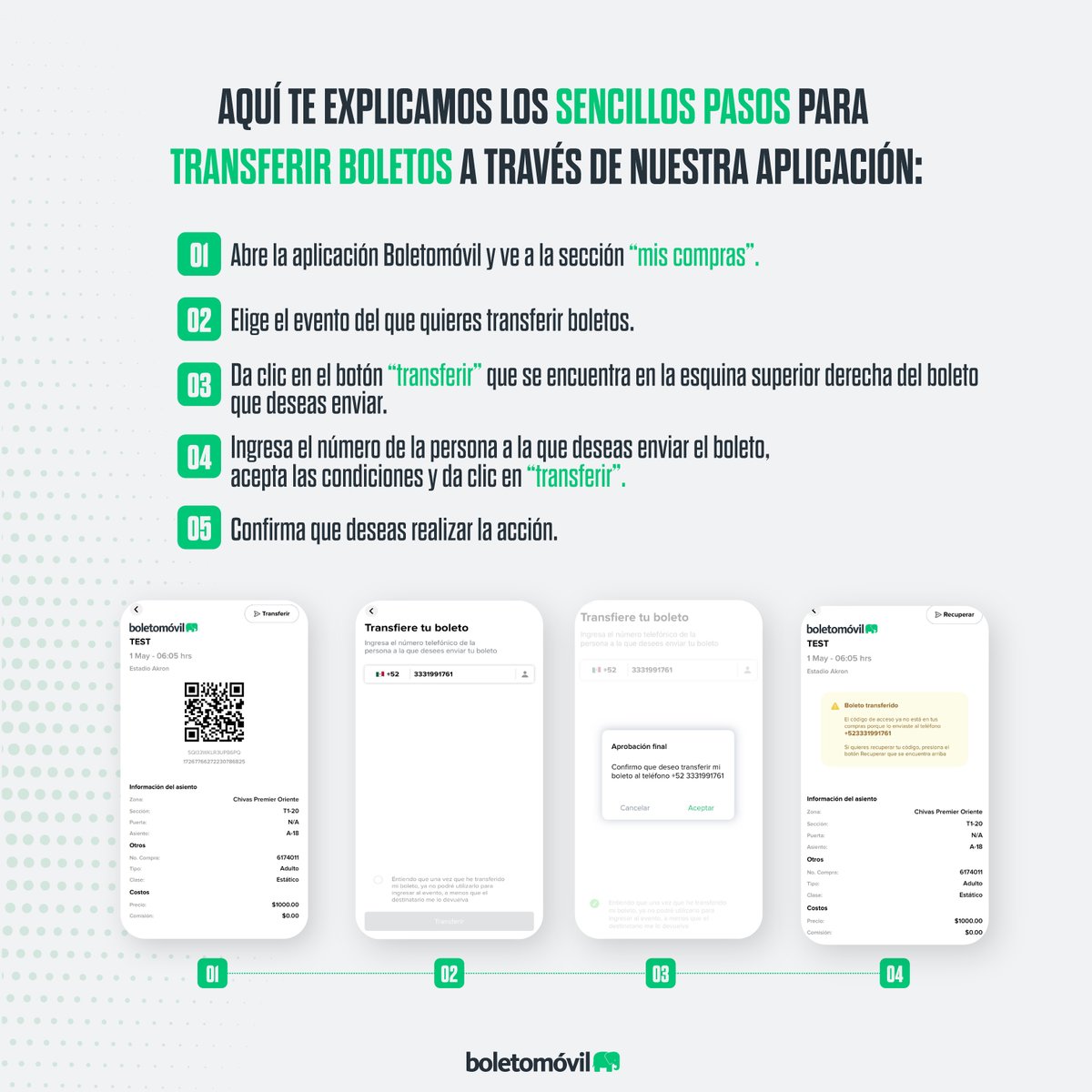 boletomovil's tweet photo. ¡CHU-LA-DA! 🤩
¡Adiós a los pantallazos! Te presentamos nuestra nueva función para transferir boletos de nuestra app. 😉📱

Te invitamos a conocer más a detalle esta nueva funcionalidad: https://t.co/7zvw0hHjIa 

🐘 Boletomóvil, siempre mejorando la experiencia del ticketing. https://t.co/4A1Asf6zIY
