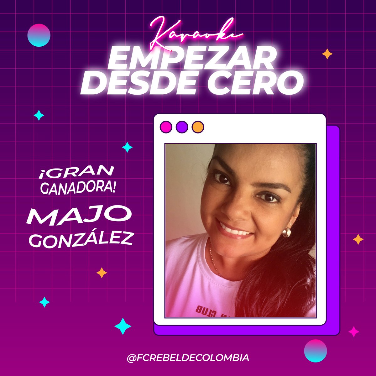 Felicidades a la ganadora de nuestro karaoke versión caer en la nota....🎤🔥❤️💋😍👄🎵🎵🎵🎵🎵