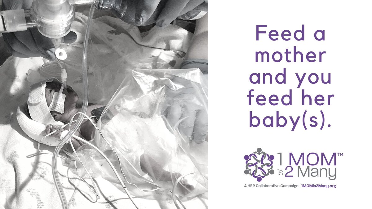 1MOMis2Many's tweet photo. Feed a mother and you feed her baby(s). #1MOMis2Many to starve due to Hyperemesis Gravidarum. #HGreality #prematurity https://t.co/mfYmt4DnWz