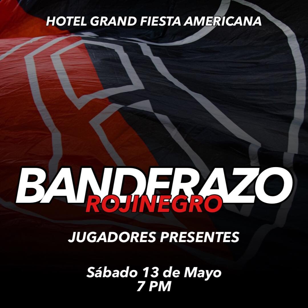 SomosLaFiel's tweet photo. [RT] Banderazo Rojinegro rumbo al clásico.
Contaremos con la presencia de los jugadores, los que puedan aportar con pirotecnia y todo colorido será bien recibido, todo con precaución ya que habrá familias y niños.
Que retumbe el hotel, en las calles también lo vamos ganando [RT] https://t.co/RAW2KMjpdZ