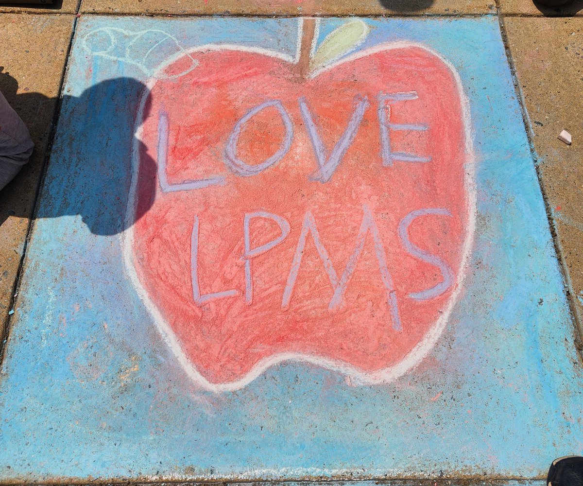 Our last Chalk the Walk of the year! This is always one of their favorite activities of the quarter. Happy Teacher Appreciation Week!