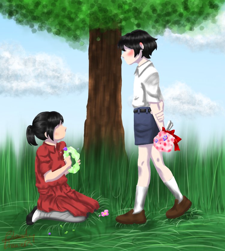 POV: what if they both first met as kids?

With lining & without lining

#bloodydrawer #oc
#bloodypainter #helenotis
#creepypasta #creepypastaoc
#bloodypainterfanart #digitalart #ibispaintx