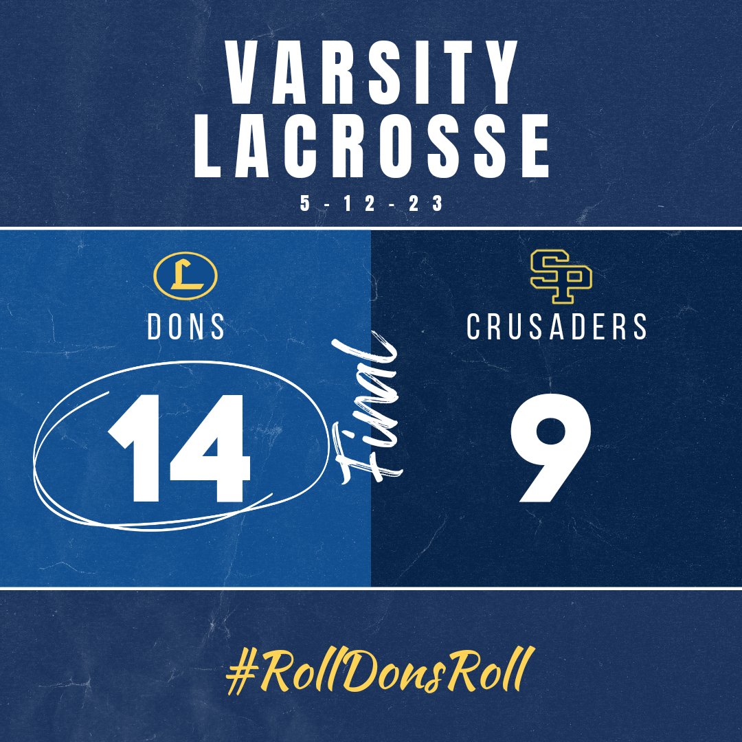 And we are off to the semis. 
2nd game of the night on Tuesday vs Calvert Hall at US Naval Academy.
Details coming soon!

#rolldons🔵🟡