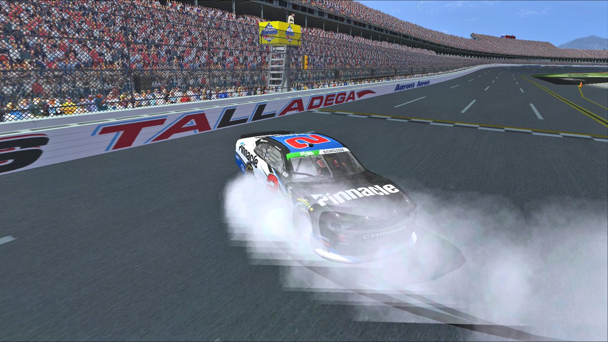 RogueCup's tweet photo. @Borgish2 wins the POCS Race at Talladega and gets his 1st POCS Win!!!! https://t.co/pIARJIjYGc