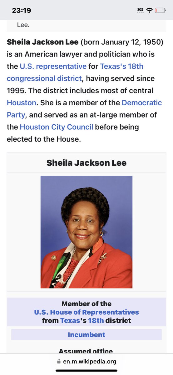 WeekdayDawg's tweet photo. @texasdemocrats Dear Texas Democrats you don’t have a leg to stand on having re-elected this woman for 28 years. https://t.co/Uldybf030u