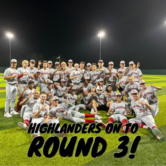 On to Round 3 with a 7-0 W!  @b_sharp27 goes the distance with 1️⃣3️⃣ K’s and a 2-hit night at the plate!  @KyleHubert16 drove in 2 and @CarsonKimball1 had a 2B and RBI.