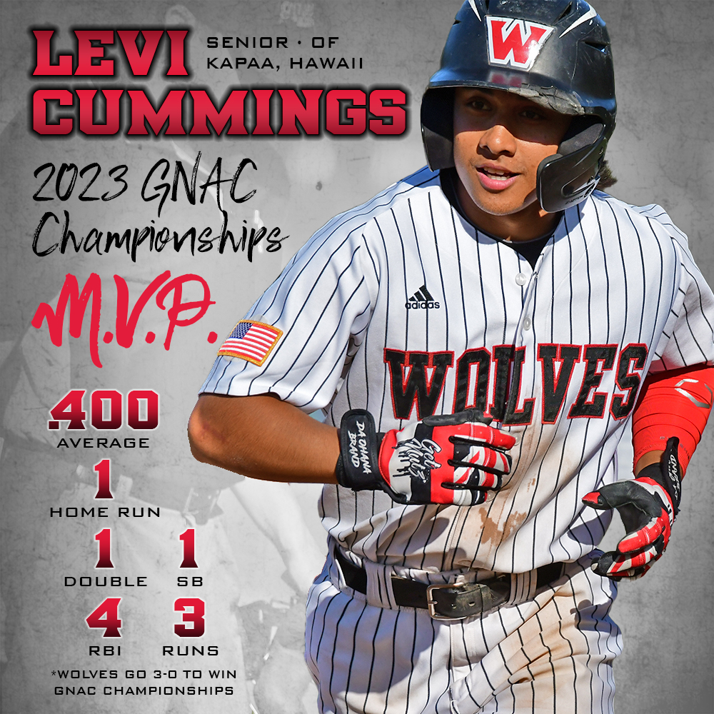 WOU_Wolves's tweet photo. BSB | Congrats to WOU baseball's Levi Cummings for being named the 2023 GNAC Championships Most Valuable Player! https://t.co/ywP9w5r2PT