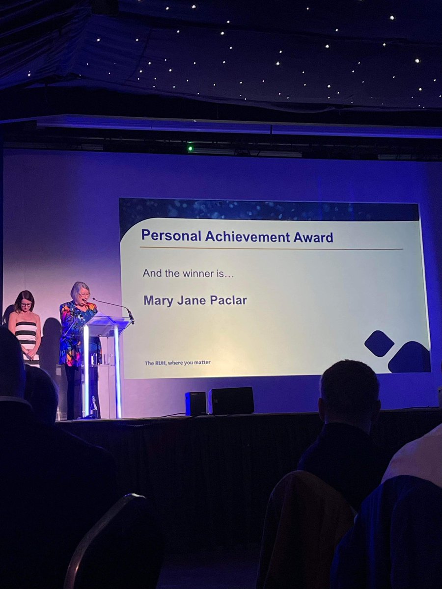 MaryJanePP1's tweet photo. Can’t believe I was awarded the Personal Achievement Award, during @RUHBath Annual Nursing and Midwifery Awards ❤️ thank you so much 
@IamMarkD @rueldonaire @ZamaylaHazel https://t.co/JRw1ma5krJ