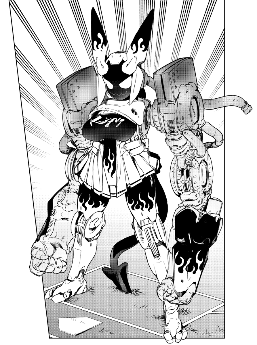 本編だと写植で隠れちゃったから写植抜きドレアブラックをどうぞ #ジャイアントお嬢様