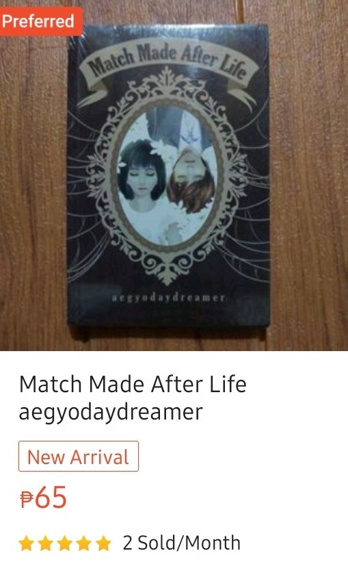 aesbookshop22's tweet photo. 2 SOLD
Match Made After Life
aegyodaydreamer
Visit our shop: https://t.co/m2IC1Njha2
New / sealed
#booksforsale #books #wattpad #novels #fs #psicom #popfic https://t.co/Yv8WF1fySK