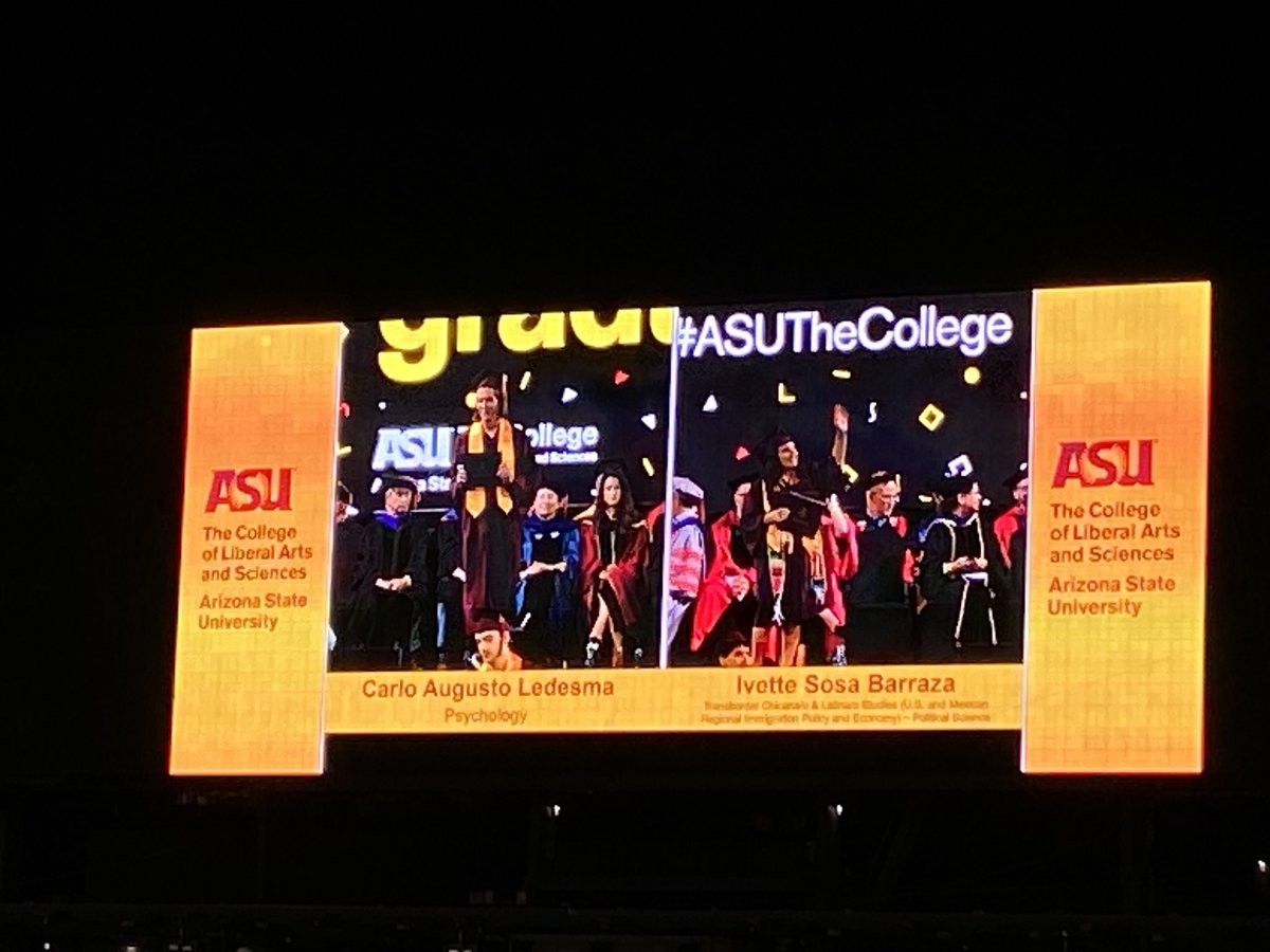ReynaEMontoya's tweet photo. So proud of @_ivettesosa19 I first met her when she was only a sophomore at Westwood HS! Since then I’ve seen her grow and take new adventures. I am beyond proud of you!
@ASU @alientoasu @AlientoAZ
This daughter of immigrants is #EducatedAF! S/O to this #AlientoFellow 🎓📚🔱 https://t.co/I5a9poaFAc