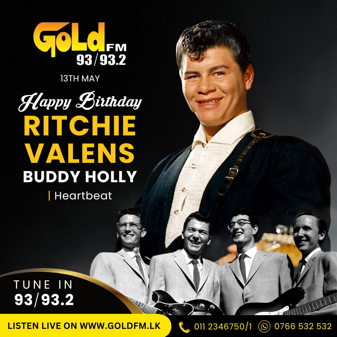 HAPPY BIRTHDAY TO RITCHIE VALENS TUNE IN NOW 93 / 93.2 Island wide     