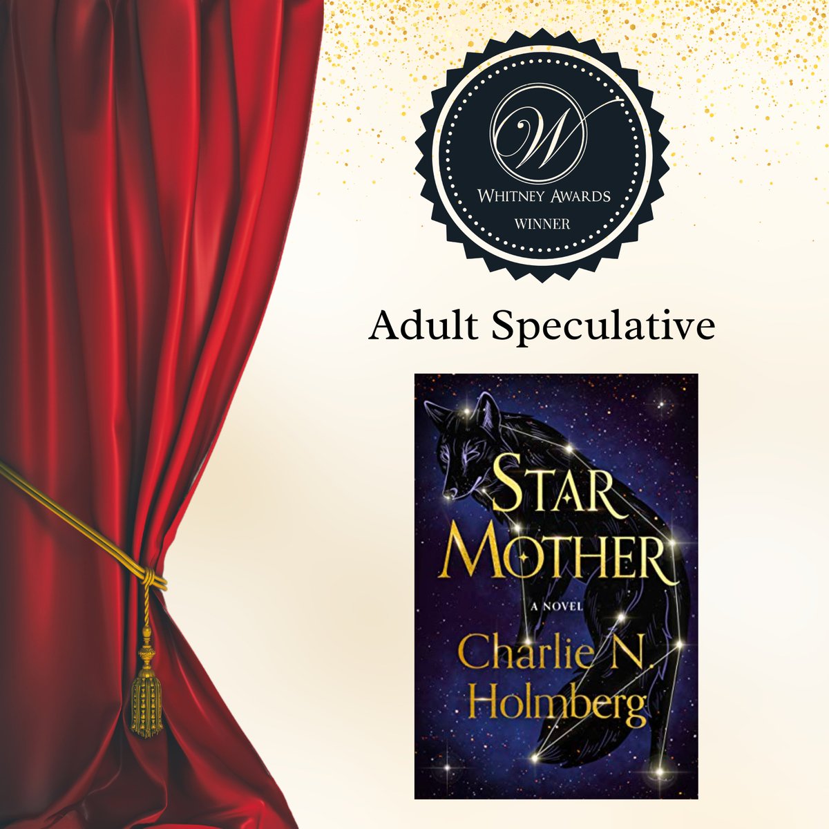 Congratulations to Charlie N. Holmberg for winning the 16th Annual Whitney Awards in the Adult Speculative category!