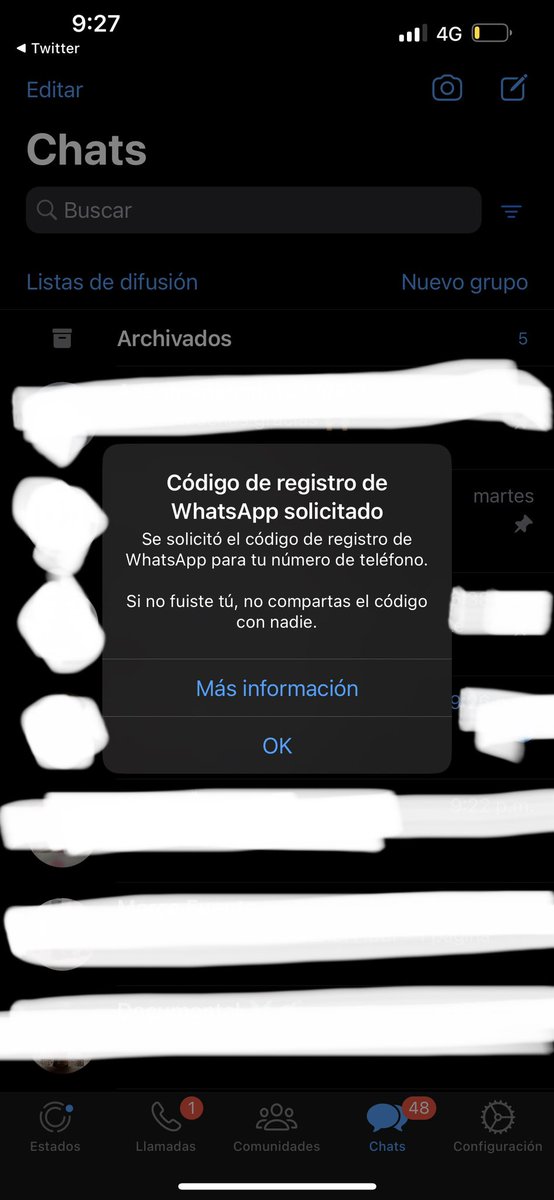 • 𝐄𝐥𝐞𝐧𝐚 𝐑í𝐨𝐬 🎷 (@_elenarios) on Twitter photo Me intentan quitar mi #WhatsApp y estoy recibiendo estas llamadas.
¡Ya déjenme en paz!
#PorFavor ayúdenme a difundir, ya es demasiado acoso y hostigamiento.
<a href="/rosaicela_/">Rosa Icela Rodríguez Velázquez</a>
<a href="/Ciber_CDMX/">Policía Cibernética de la CDMX</a>
<a href="/FISCALIA_GobOax/">Fiscalía General</a> Me intentan quitar mi #WhatsApp y estoy recibiendo estas llamadas.
¡Ya déjenme en paz!
#PorFavor ayúdenme a difundir, ya es demasiado acoso y hostigamiento.
<a href="/rosaicela_/">Rosa Icela Rodríguez Velázquez</a>
<a href="/Ciber_CDMX/">Policía Cibernética de la CDMX</a>
<a href="/FISCALIA_GobOax/">Fiscalía General</a>