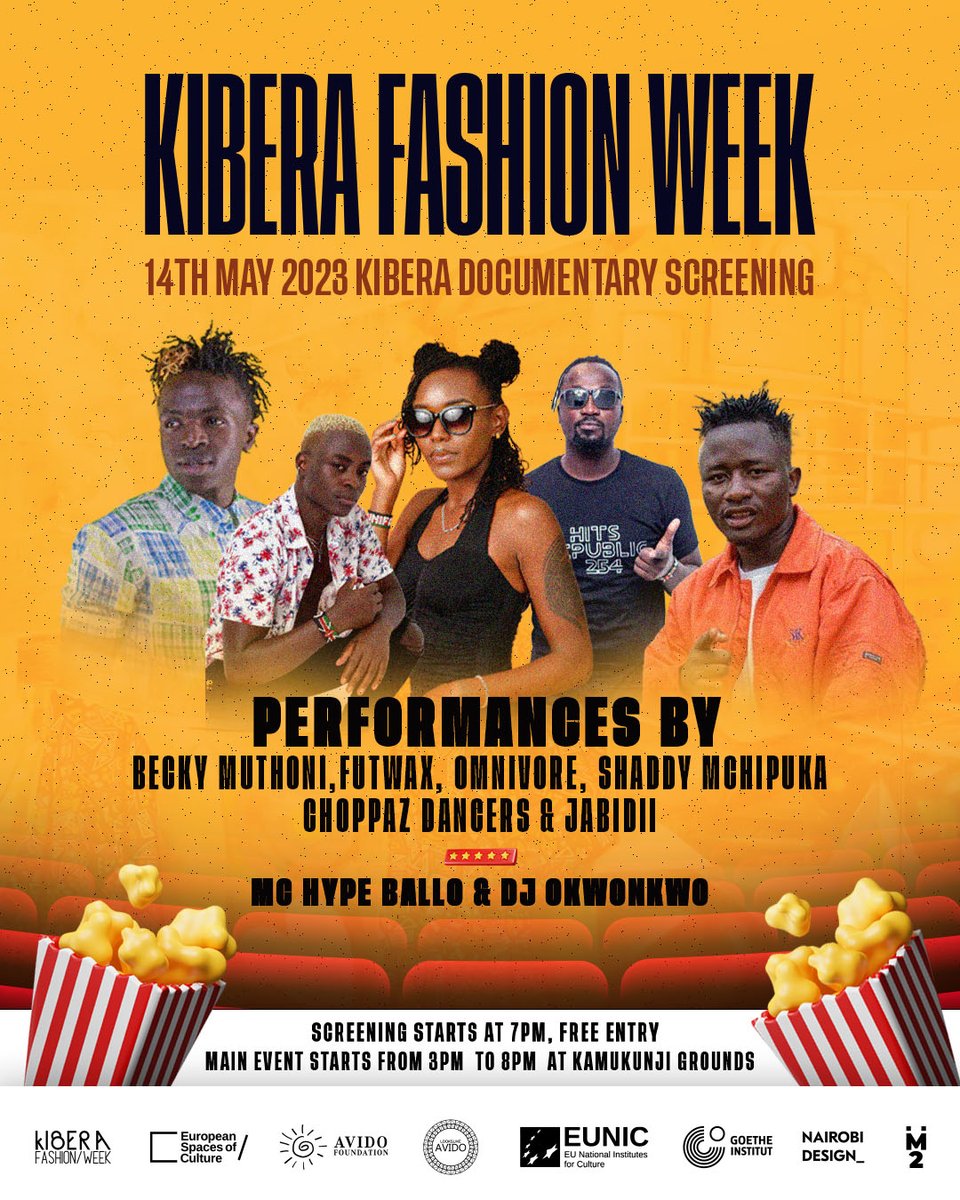 Kiberafashionwk's tweet photo. We have screening in two different places :

14th at the Kibera Kamukunji Grounds 
16th at the Alchemist Westlands.

Come support our creators and know our story 
#kiberafashionweek #kfw #kiberafw https://t.co/Rd1rs2CizO