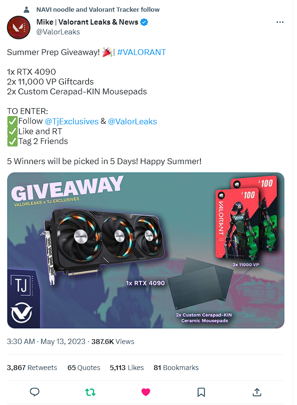 2opSync's tweet photo. @ValorLeaks @TjExclusives All Done :), Hope I Win

@SyncIthra @Why_Sync https://t.co/XHQwDiJ7Sc