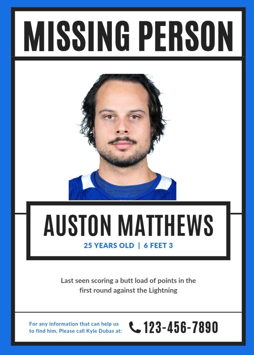 fitzdfitzgerald's tweet photo. Where was Auston Matthews when the team needed him most? https://t.co/JRhXHMkNOX