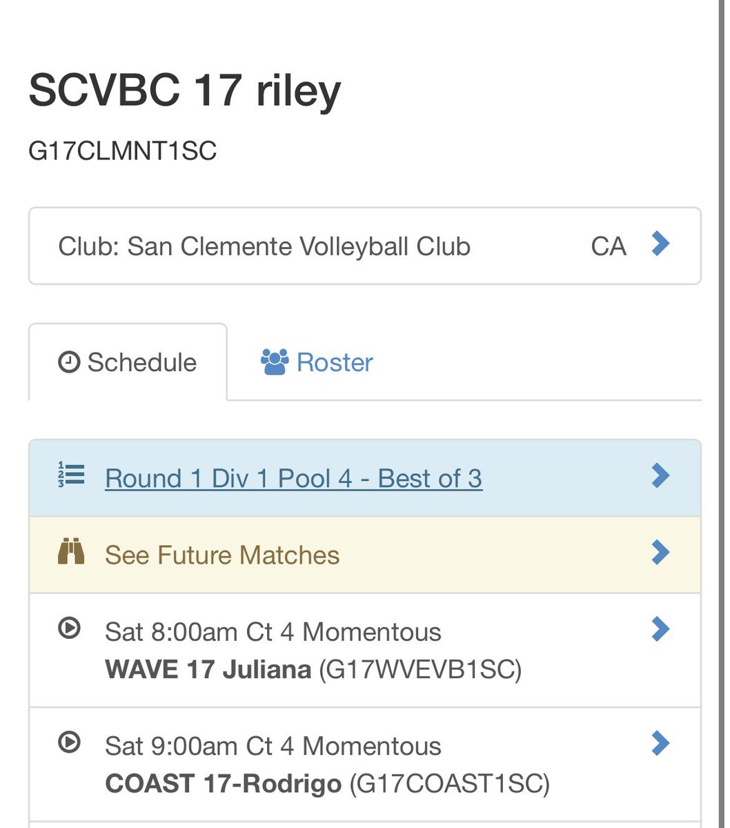 Game day tomorrow, can’t wait to compete with my team in Division 1! Go SC!💪🏻❤️🏐