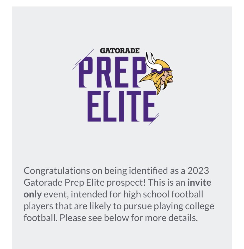 Daniel Tolson (2026) (@danielltolson) on Twitter photo Thank you for the invite <a href="/Vikings/">Minnesota Vikings</a> & <a href="/Gatorade/">Gatorade</a> See you there 💜💛!! #2026football #mnfootball #gatorade #vikings <a href="/CDH_Raiders/">CDH Raiders</a> <a href="/CDH_Football/">CDH Football</a> Thank you for the invite <a href="/Vikings/">Minnesota Vikings</a> & <a href="/Gatorade/">Gatorade</a> See you there 💜💛!! #2026football #mnfootball #gatorade #vikings <a href="/CDH_Raiders/">CDH Raiders</a> <a href="/CDH_Football/">CDH Football</a>