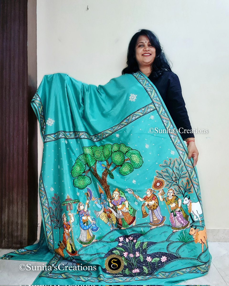 SPattachitra's tweet photo. Beautiful #handpainted #pattachitrasaree for #sabitri puja and #raja #Festivals
DM 7008458388 For more designs
#saree #sareefashion #handpaintedsaree #sareefashion #sareestyle
#sareeforwedding #odishasarees #art #artwork
#painting #patachitra #pattachitrapainting #Trending https://t.co/lhiw3EZgrn
