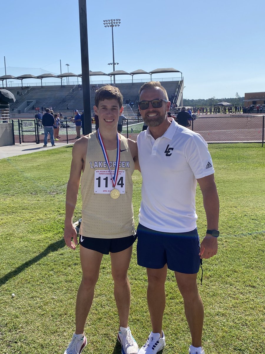 Carter leaves a legacy that will be unmatched. His return to State this year on the track &amp; in XC was remarkable. He PR’d in every event including a US Top 10 5K. His leadership, work ethic, &amp; character is second to none. Thank you Carter for all you’ve done for our Lake Creek!