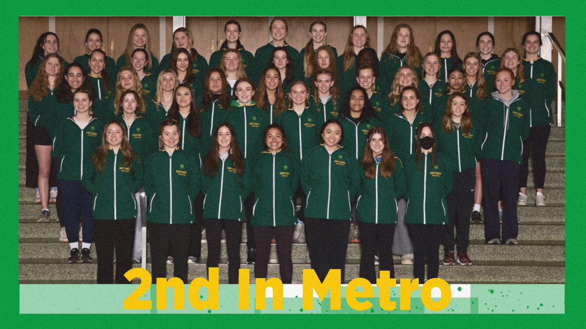 Girls Track and Field placed 2nd at the Metro Championships. Go Bears!

Metro Champions
1600 Meter - Zoe Louis '25 

4x400 Relay -  Samantha Palmer '25, Audrey Schneider '26, Anna Sandnes '26, Zoe Louis '25

High Jump - Brooke Campbell '26

Pole Vault - Lucy Markow '23
