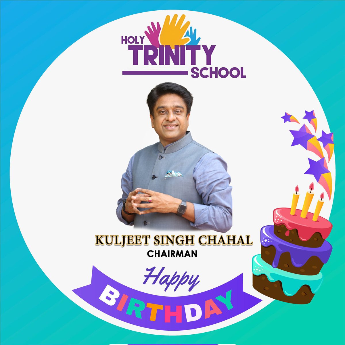 HolyTri83038138's tweet photo. Happy Birthday! Kuljeet Chahal Sir 
You are the very definition of good, honest people that make this world better every day- 
“You are a shining example for all of us. We all tend to follow your example as we try to be better persons. Wishing a very Happy birthday again 🎊 https://t.co/y77deKVt7c