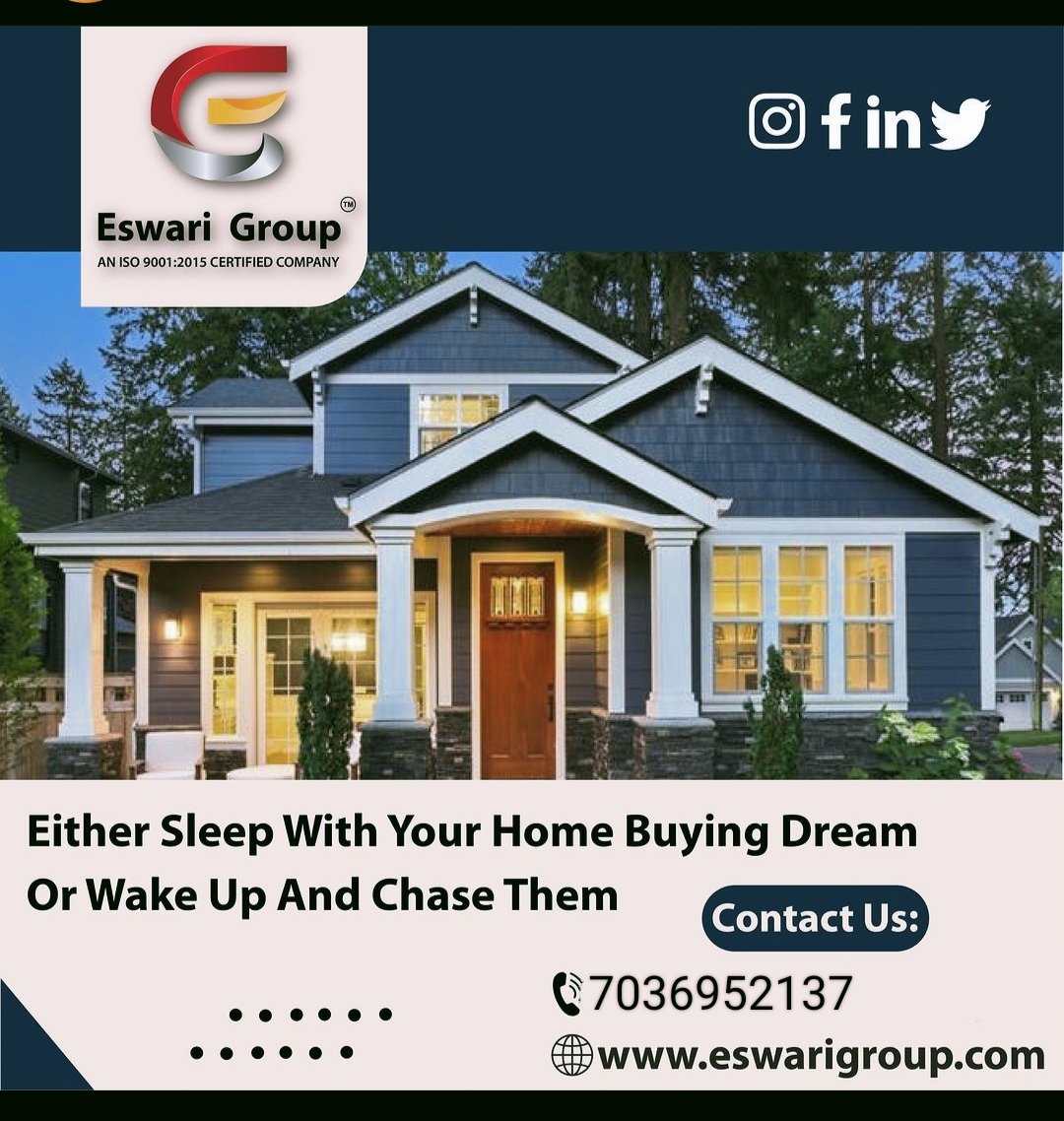 It's okay to expect a lot from your new home.#eswarigroup fulfills all our housing expectations.
#EswariHomes 
#eswariinteriors 
#eswariflats 
#visakhapatnamrealestate 
#teacher 
#govtjobs 
#bestcompany 
#visakhapatnam 
#lovewhereyoulive 
For inf cont:7036952137