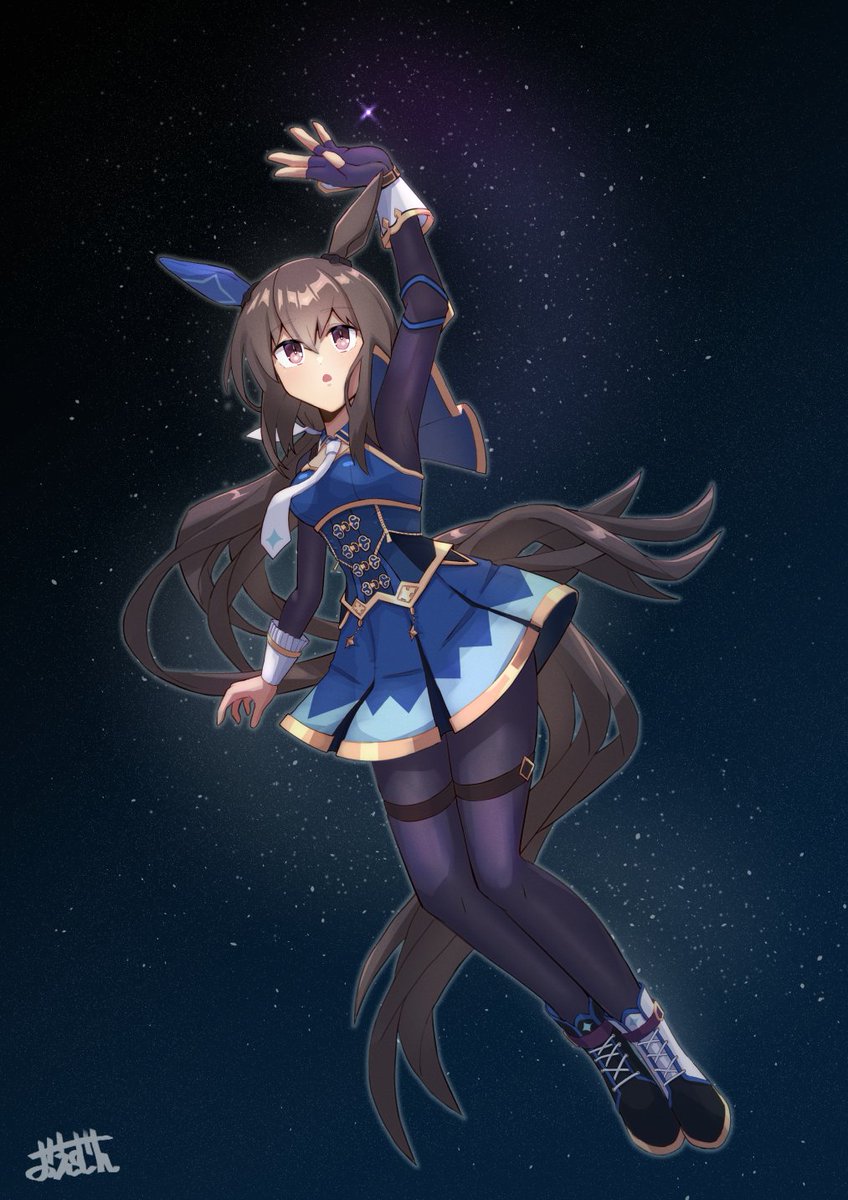 ウマ娘「星空に願うアドマイヤベガさんです #ウマ娘 #ウマ娘ロードトゥーザトップ」|おえむんのイラスト