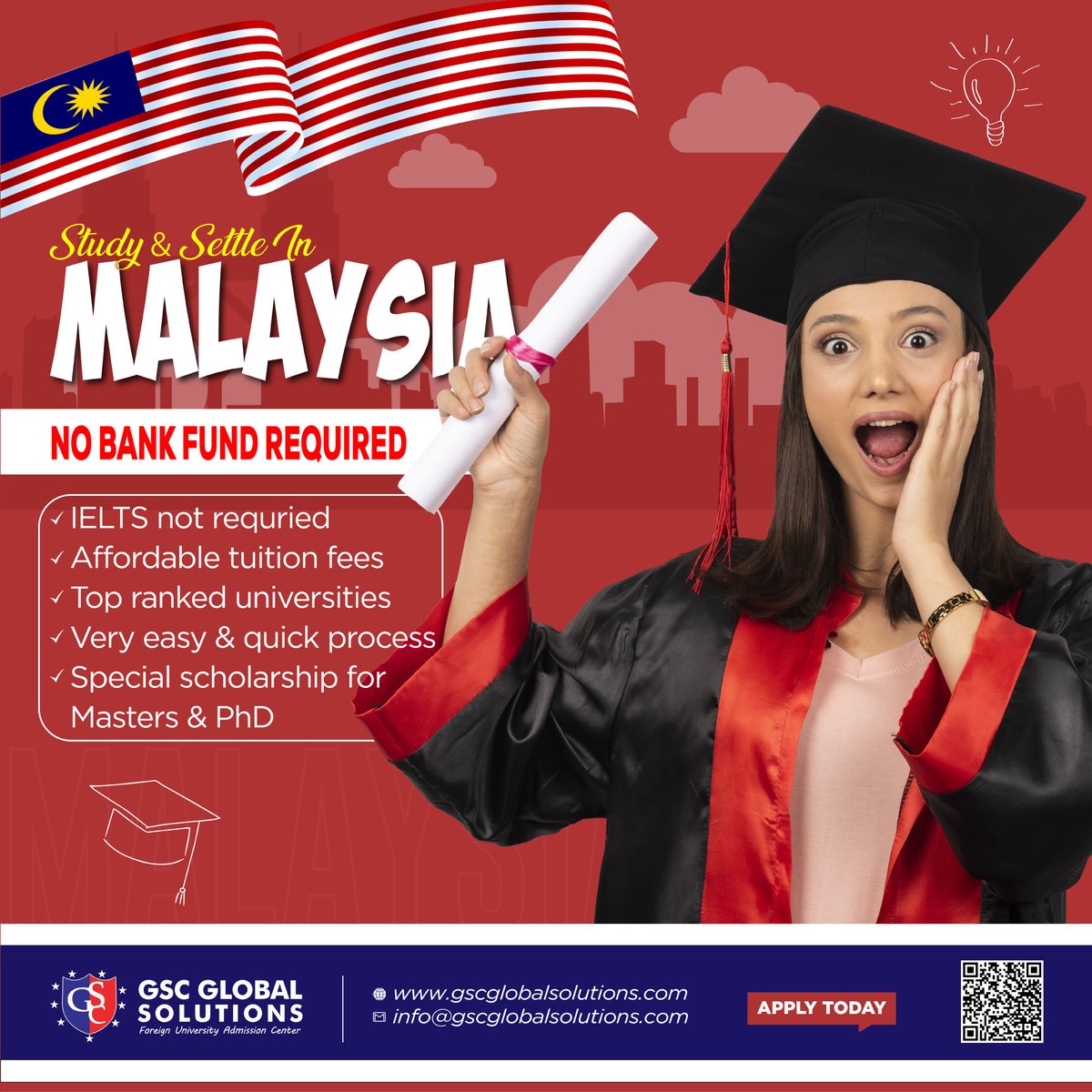 #studyinmalaysia #gsc #gscglobalsolutions #gscglobal #studyabroad #malaysia