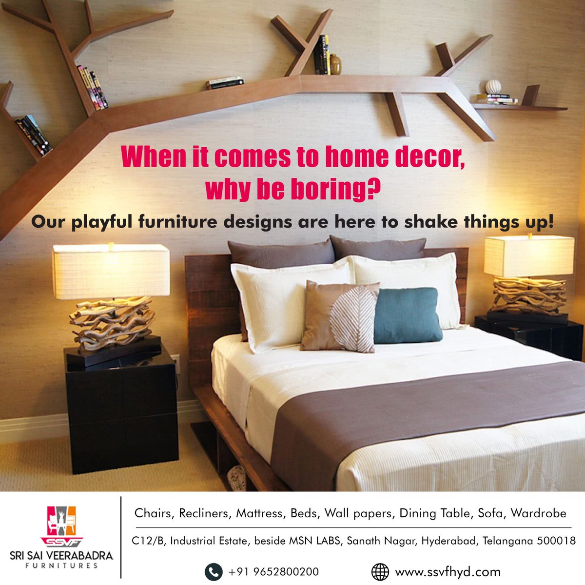 ssvfhyd's tweet photo. Bored with traditional decor? Get ready for a breath of fresh air! Our furniture designs infuse a sense of playfulness and vibrancy into your home. 🌈🛋️
.
.
Visit our store today!!
.
.
#PlayfulFurniture #VibrantDecor #BreakTheNorms #HomeDecorRevolution #SSVF #SSVFurniture https://t.co/gzZHBdmNCi