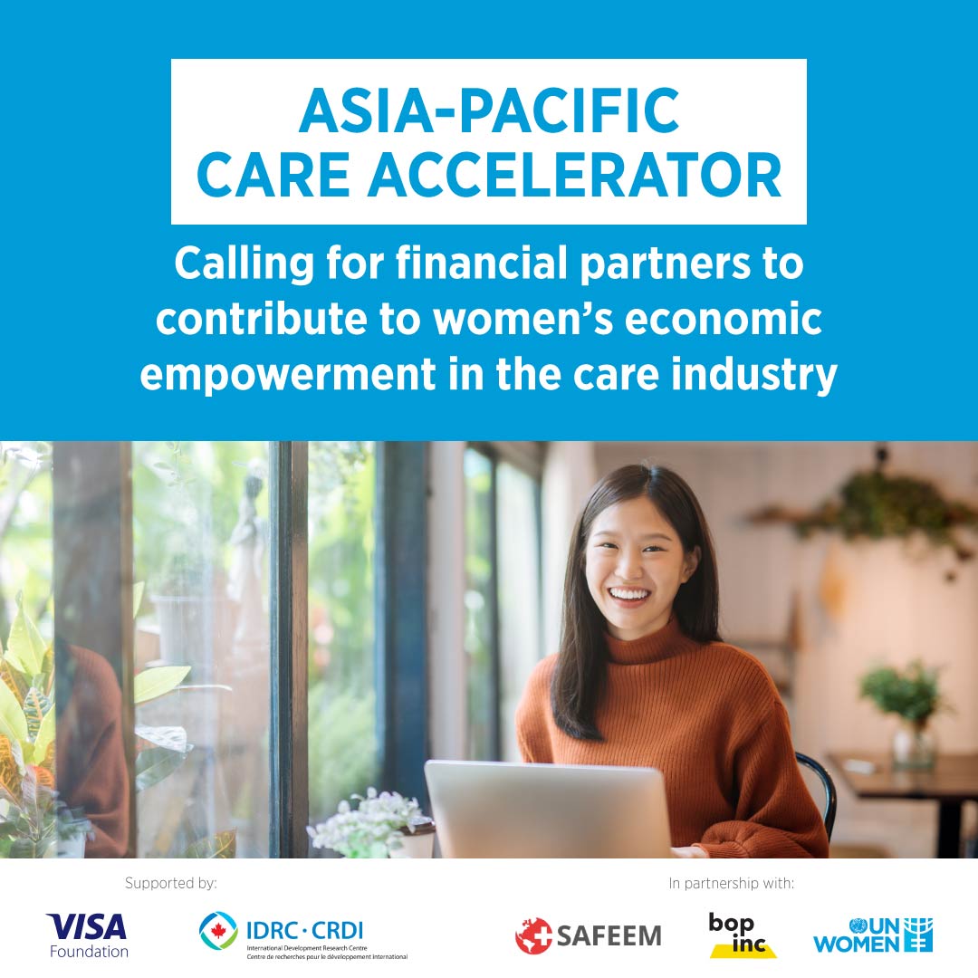 The Asia-Pacific Care Accelerator is seeking VCs, angel investors, and financial institutions interested in investing with a gender lens. Gain access to a fast-growing industry & pre-selected care companies with our program. 
Visit care-accelerator.com for more info #Care4WEE