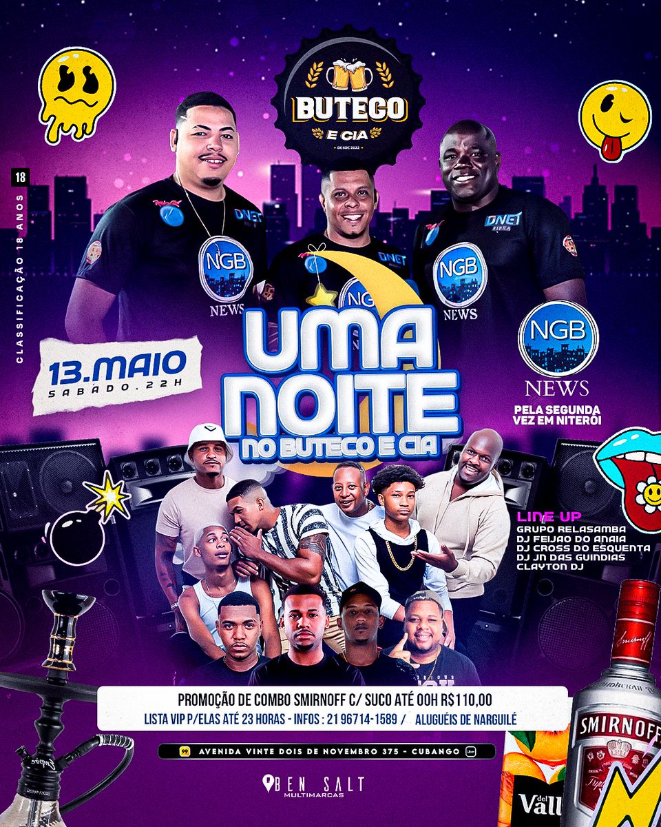 Joga para lua 🌝 
Pela segunda vez em Niterói, e não poderia ser em um lugar diferente. A casinha vai fica mídia.
A primeira explodiu agora na segunda, não vai ser diferente <a href="/ngb_news/">ngb:news</a> no <a href="/Butecoeciada22/">Buteco E cia</a>
DJ’s convidados como <a href="/claytondjofc1/">Diferenciado 🧠💣🦅</a> <a href="/djjndasguindias/">DJ JN DAS GUINDIAS</a> <a href="/djcrooss/">DJ CROSS DO ESQUENTA🦍 🔥🌍</a>  <a href="/Djfeijaoo/">DJ Feijão Do Anaia</a>