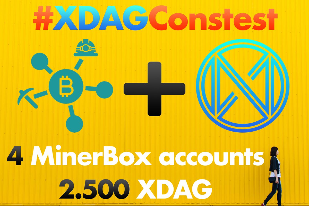 XDAG_Community's tweet photo. 🎉CONTEST ALERT🎉 Follow
@XDAG_Community + @box_miner, RT this tweet+tag a crypto influencer explaining how #XDAG is a great project. Prize pool: 4 Minerbox accounts (2 Premium+2 Standard) + 2500 $XDAG. 5  winners 💰Details tweet below. #XDAGContest 🚀 https://t.co/uSTRfeSawY