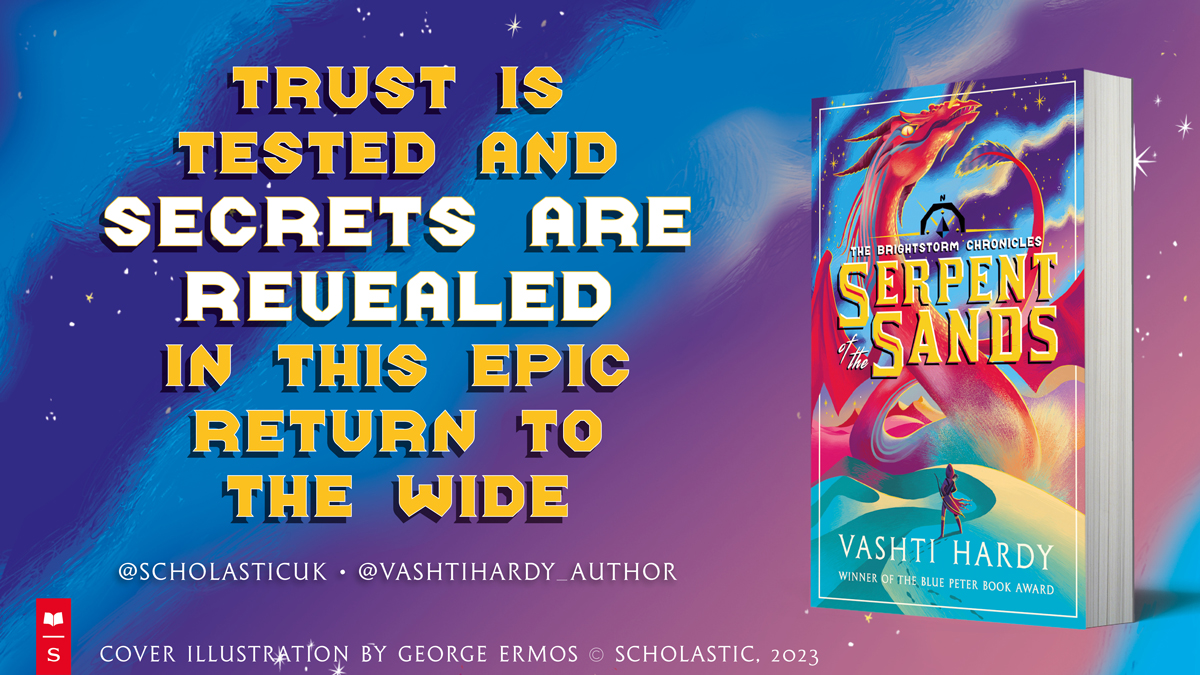 It's publication day! Hugest thanks to everyone who has supported and helped with this series especially @alsenas @KateJShaw @scholasticuk But most of my loyal crew of readers - the serpent is unleashed - enjoy! 🐍⏳🏜️🧭 #Serpentofthesands