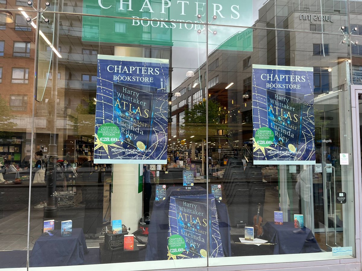 chaptersbooks's tweet photo. Launch Day!! 

Congratulations to Harry Whittaker &amp; the sadly missed Lucinda Riley as ‘Atlas: The Story of Pa Salt’ is released - the final book in The Seven Sisters series! https://t.co/GThxfeKjh8