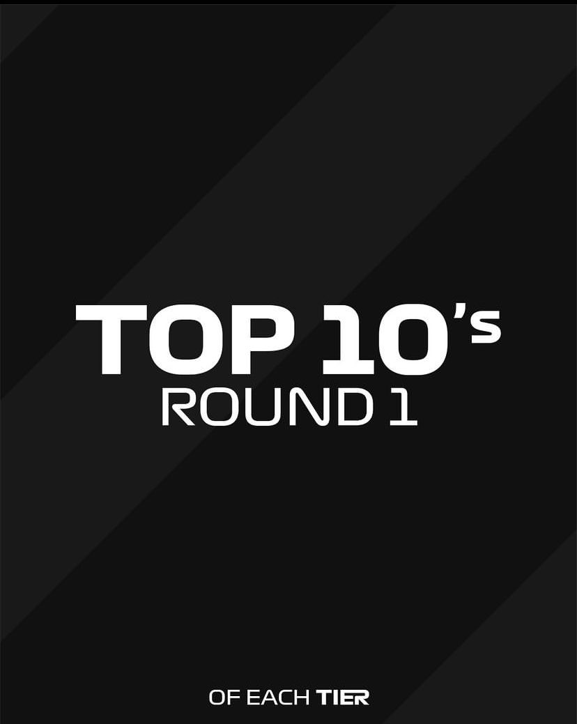 AmethystRacing's tweet photo. Top 10 in every tier after round 1👀 https://t.co/7sItoW6IBQ