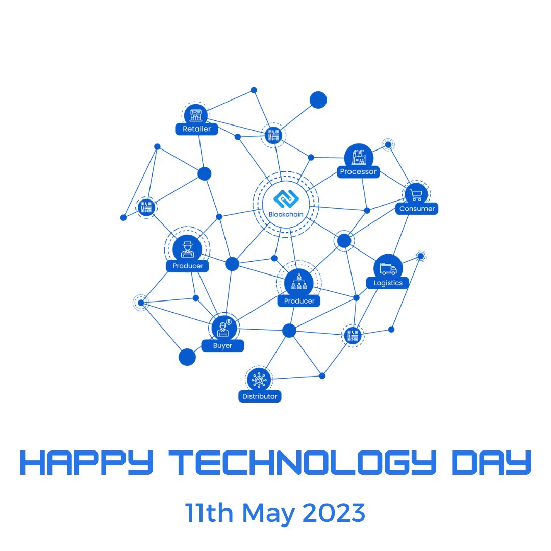 Happy National Technology Day! Let's unite for a positive impact on our planet & society. At TraceX, we use tech to solve food & agri challenges sustainably

#happytechnologyday #agritech #blockchain #foodsupplychain #sustainability