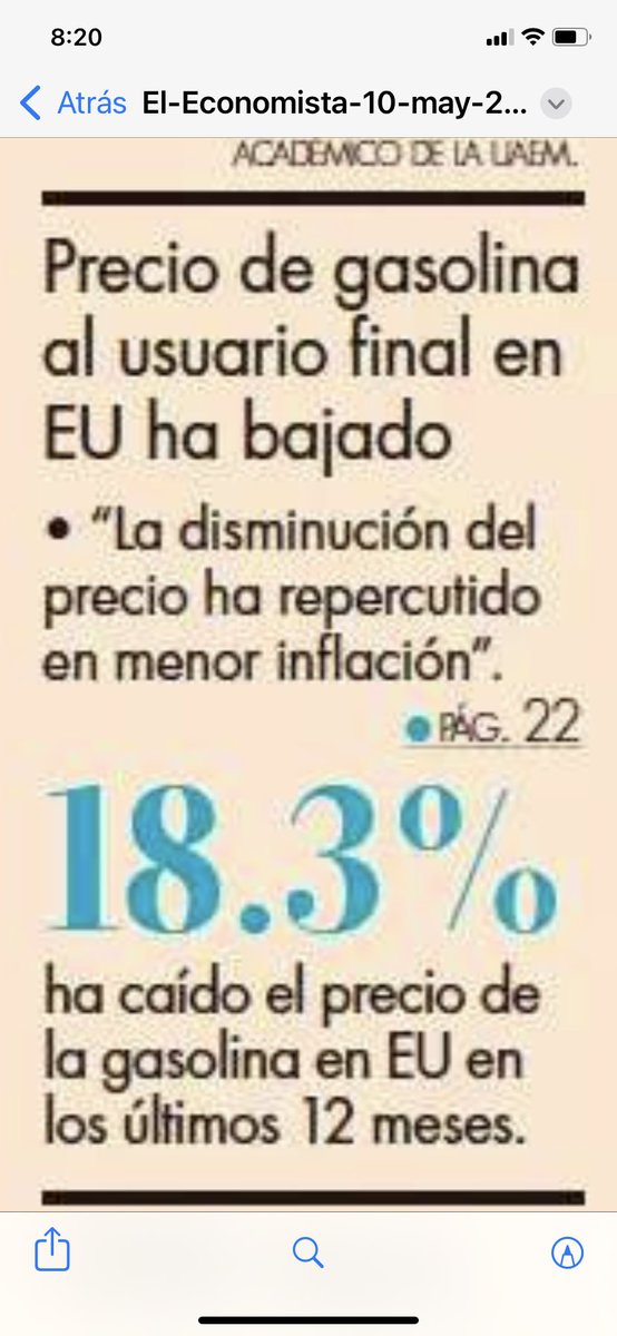 mario_dico50's tweet photo. PREGUNTA A LA 4T : Si el peso se ha apreciado y la gasolina en los EUA ha disminuido su precio ; porque en Mexico no ha bajado el precio de la gasolina ? https://t.co/7j6fXcWj0E