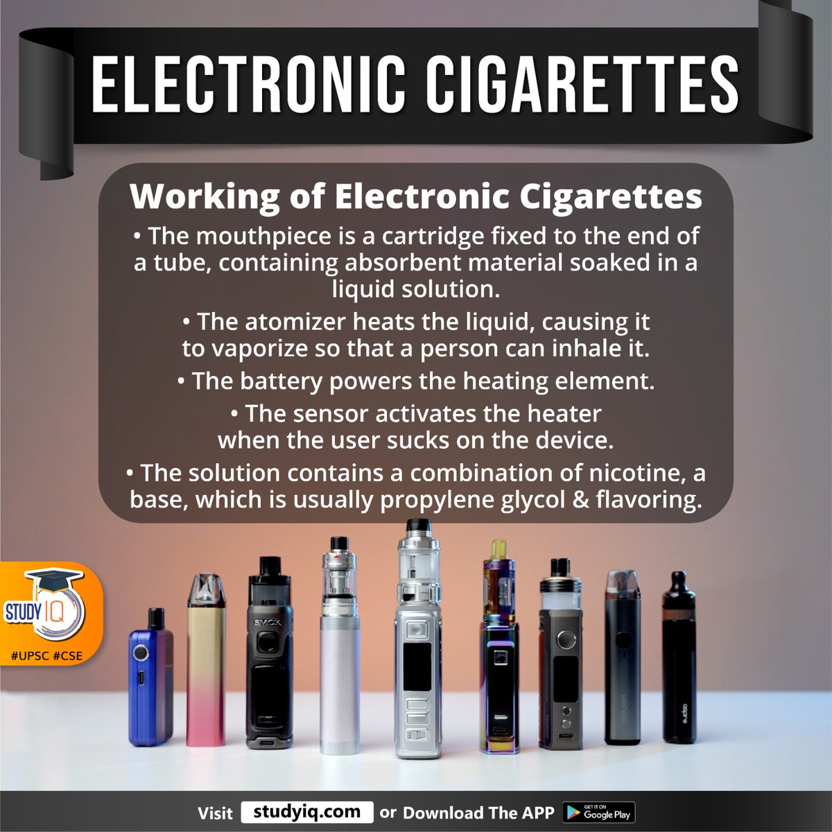 upsciq's tweet image. Electronic Cigarettes

#electroniccigarettes #iandbministry #printmedia #tvchannels #ottplatforms #digitalmedia #sensationofinhaling #tobaccosmoke #vapes #mouthpiece #propyleneglycol #upsc #cse #ips #ias