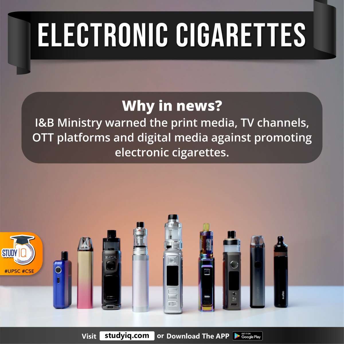 upsciq's tweet image. Electronic Cigarettes

#electroniccigarettes #iandbministry #printmedia #tvchannels #ottplatforms #digitalmedia #sensationofinhaling #tobaccosmoke #vapes #mouthpiece #propyleneglycol #upsc #cse #ips #ias